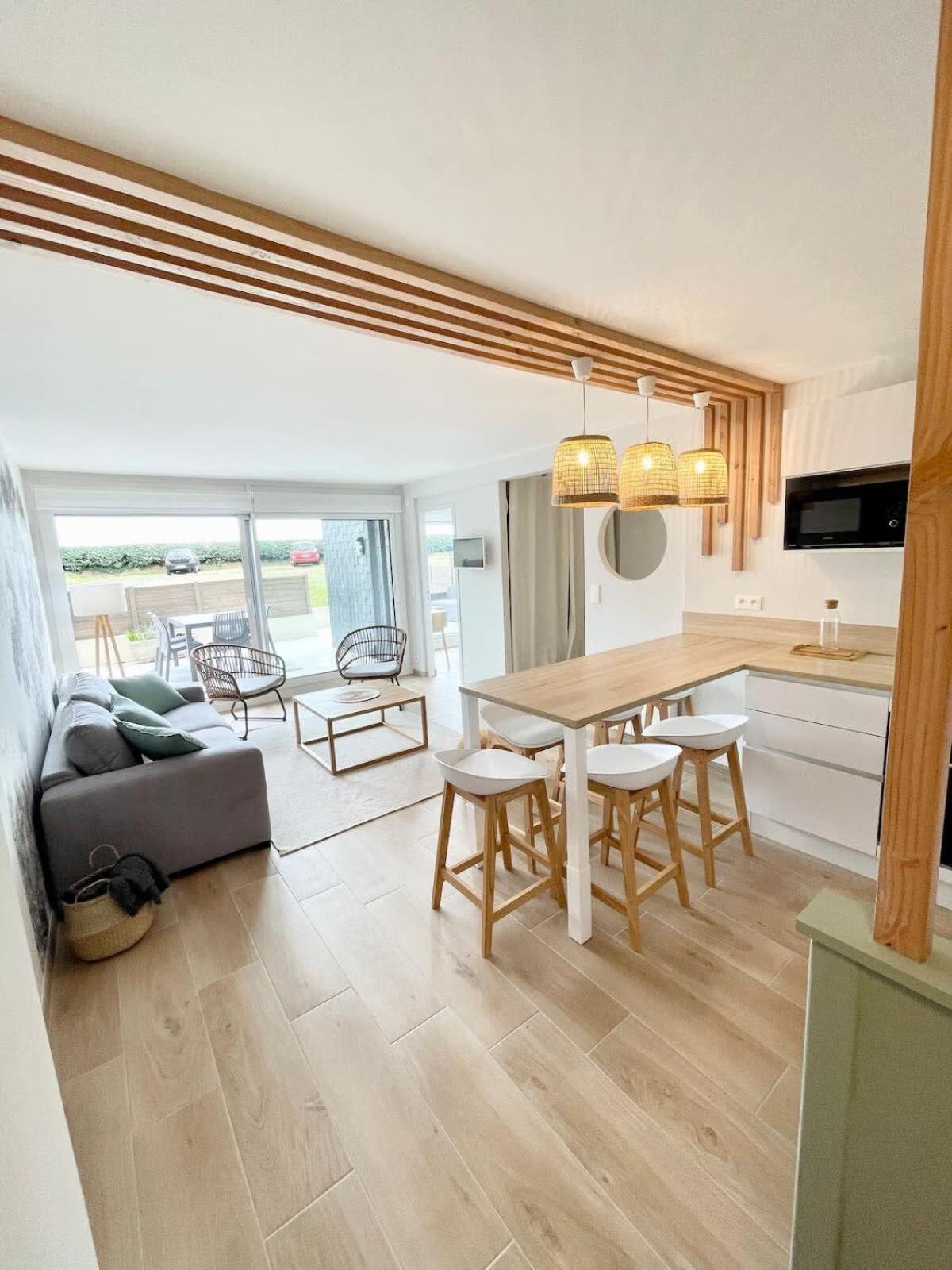 T3 Neuf Archi Cocooning Terrasse Face A La Mer Ploemeur Exterior photo