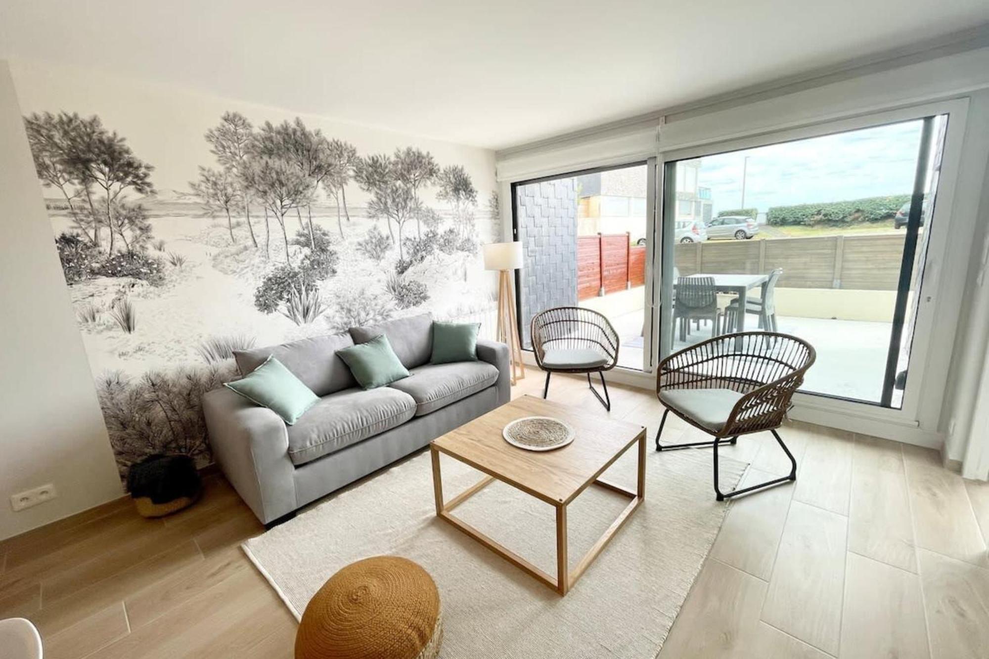 T3 Neuf Archi Cocooning Terrasse Face A La Mer Ploemeur Exterior photo